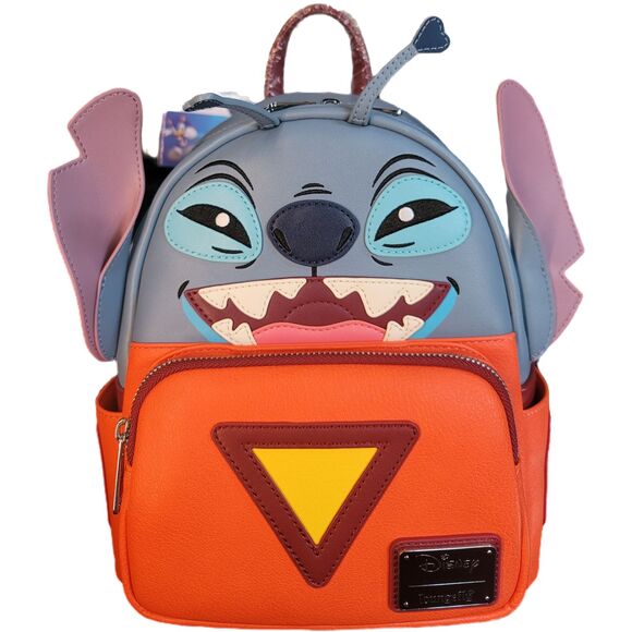 Loungefly Disney Stitch Experiment 626 Faux Leather Womens Double Strap Bag - Picture 3 of 8